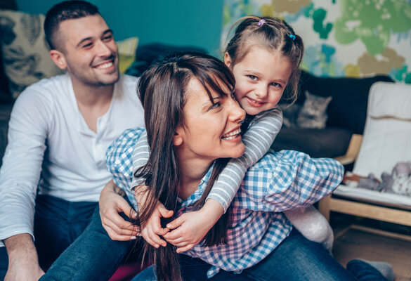 family laughing