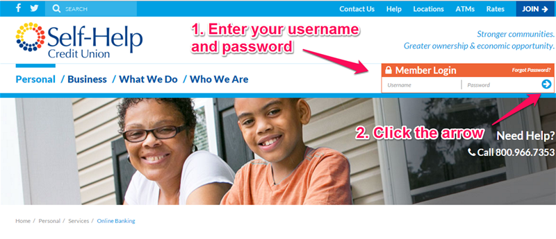 how-to-log-into-online-banking How to Log Into Online Banking - Go to the Top Right of the Screen