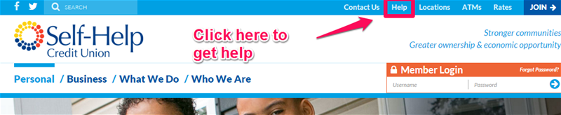 how-to-get-help How to Get Help on the Website - click the Help link at the top right