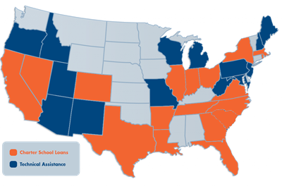 Charter School Lending Map Oct-2023